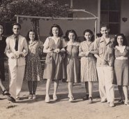 Ana Elda de Cárdenas, Alfredo Cabrera, Cecilia Castillo, Josefina Cárdenas, Natalia Ramírez, Ana Luisa Colmenares, León Sanjuan y Clara Laura Morelli. Archivo
