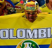 El estadio recibió a los hinchas colombianos que estaban confiados de la victoria de 'La Tricolor'. AFP