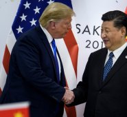 Donald Trump y Xi Jinping. AFP