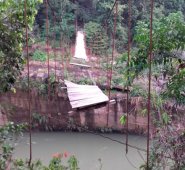 Al puente colgante le harán una evaluación para determinar cuánto cuesta su reconstrucción, que se hará con recursos del Sistema General de Regalías. Archivo