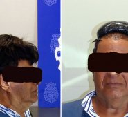 La Policía de España halló un paquete precintado perfectamente adherido a su cabeza. AFP
