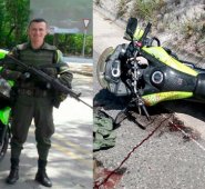 Subintendentes Omar Cristóbal Archila Briceño y Arbey Alfonso Rativa. Cortesía para La Opinión