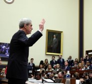 El fiscal Robert Mueller en su comparecencia de ayer ante el Congreso de Estados Unidos. AFP