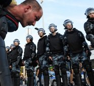 Los manifestantes exigían elecciones libres en la capital rusa, ya que las candidaturas independientes fueron rechazadas.  AFP