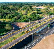 Intercambiador de Caño Alegre, obra que hace parte del proyecto final de la Ruta del Sol II. Colprensa