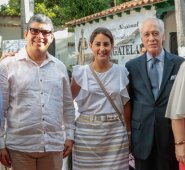 Élker Buitrago, Ciro Durán, Estefanía Colmenares Hernández, Germán Castro y Charo Valencia. Mario Franco