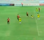 La anotación llegó en el minuto 55 del partido. Captura de video