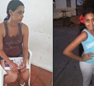 La pequeña viste bluyín corto, camisa blanca y sandalias grises. La Opinión
