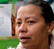 Yovana Sáenz, defensora de las mujeres víctimas del conflicto armado, es objeto de amenazas del grupo armado ‘Águilas Negras’.
 AFP