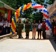 Momento de la inauguración de la obra en una de las veredas de Tibú. Cortesía para La Opinión