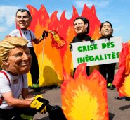 Las protestas han sido foco de atención pues desde el viernes miles de personas manifiestan su inconformismo por las posiciones políticas frente a diferentes temas. AFP