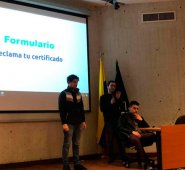 Felipe Arenas, César Suárez, Sebastián Farfán, Sebastián Gómez y Danny Suárez, son los creadores del emprendimiento Xertify que almacena y genera certificados digitales. Cortesía