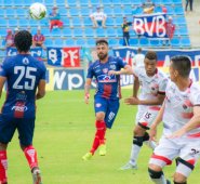 James 'Taganga' Castro y Ever Valencia anotaron para el Cúcuta. Cortesía