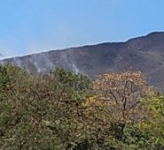 Así se ve la conflagración, desde el corregimiento La Garita, de Los Patios. Cortesía