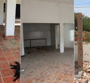 (De izquierda a derecha) Antiguo puesto de salud de Chapinero, antigua sede del Colegio Jesús Obrero de Cerro Norte y el Teatro Atalaya. Mario Caicedo