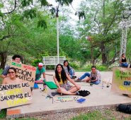 Voluntarios trabajan para promover la sostenibilidad en la ciudad con diferentes actividades artísticas y creativas. Cortesía
