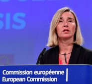 Jefa de la diplomacia europea, Federica Mogherini. AFP