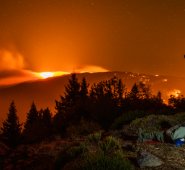 Más de 7.000 residentes están en el área de evacuación del Getty. AFP