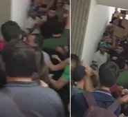 Este martes, la situación se tornó tensa en la UFPS al punto de llegar a enfrentamientos entre estudiantes. Captura de video