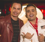 Jhonny Rivera lo acompañó a grabar ‘Escápate’. Cortesía