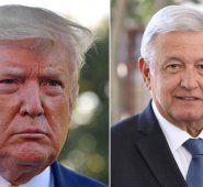 Donald Trump / Andrés Manuel López Obrador. AFP