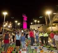Tras cuatro aplazamientos para la entrega de las obras, la noche de este viernes, la Alcaldía de Cúcuta inauguró el monumento Cristo Rey, en el barrio La Cabrera. Alfredo Estévez