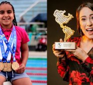 Sara Vargas y Mariana Pajón. Panam Sports