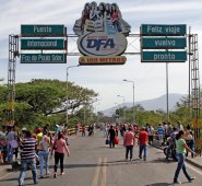 El Puente Internacional Francisco de Paula Santander, sobre el río Táchira, une a Cúcuta, Norte de Santander; con Ureña, estado Táchira. Archivo