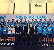 El Movistar presenta 14 caras nuevas y apuesta por la juventud con 13 de sus 28 corredores con menos de 25 años.
Movistar Team