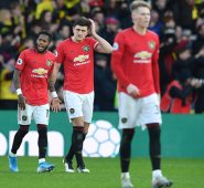 El partido deja malas sensaciones para los hombres de Ole Gunnar Solskjaer por el escaso peligro que pudieron crear ante el arco rival. 
 AFP