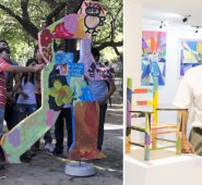 Caminantes de la frontera, proyecto artístico concebido por Luis Miguel ‘Lucho’ Brahim Martínez, que circuló por diferentes puntos del departamento. El cucuteño ofició como curador del Museo La Memoria, operado por la Secretaría de Cultura de Cúcuta. Él, diseñó un ciclo de exposiciones que se mantienen activas durante el año. Cortesía