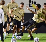 El Real Madrid se prepara para el encuentro. El colombiano James Rodríguez ha participado en los entrenamientos. AFP