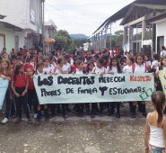 Desde agosto de 2019 los docentes de la región del Catatumbo, padres de familia y estudiantes han manifestado su descontento por cómo se realizaron las pruebas de la convocatoria de primaria y el fraude que hubo en estas.
Archivo