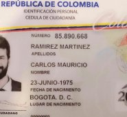 Este es el diseño que tendría la nueva cédula según la Registraduría. El mismo será modificado ante la avalancha de críticas. Colprensa