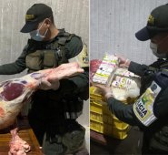 Durante el procedimiento no hubo capturas y al cargamento le fue aplicada la causal de aprehensión. Policía Nacional