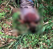 Cadáver hallado en la trocha. Cortesía