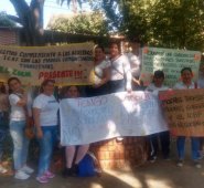 Madres transitadas de los CDI protestan en la ciudad de Cúcuta.  Cortesías Madres CDI