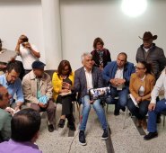 La reunión comenzó a las 10 a.m. de este sábado.  Corponor