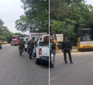 La acción terrorista de Eln, que comenzó un paro armado por 72 horas, destrozó la carretera. Andrés González