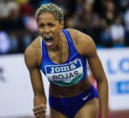 Yulimar Rojas es la segunda que más lejos ha llegado en el triple salto, únicamente superada por la ucraniana Inessa Kravets, campeona olímpica en Atlanta-1996, y que tiene el récord desde los 15,50 metros. Tomada de Twitter @WorldAthletics