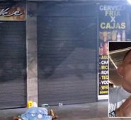 En el andén del bar quedó el cuerpo sin vida de Nelson José. 
 Cortesía