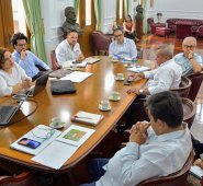 La Gobernación, las alcaldías de Cúcuta y Villa del Rosario, la Cámara de Comercio de Cúcuta, Bermúdez Arquitectos y Puerta de Oro se reunieron para tratar el proyecto. Cortesía