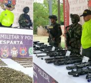 La ubicación del arsenal en este municipio del Catatumbo se logró por labores de inteligencia. Ejército Nacional
