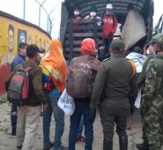 En Pamplona fueron entregados los primeros 110 irregulares a Migración Colombia. Roberto Ospino