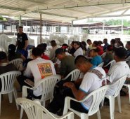 A los Espacios Territoriales de Reincorporación y Capacitación (ETCR) también llegaron las recomendaciones para hacerle frente a la propagación del coronavirus. Archivo