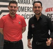 Lucho Rojas y José Luis Rodríguez, organizadores del Festival Vallenato en su cuarta versión. Colprensa