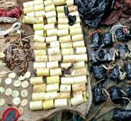 Artefactos explosivos hallados. Cortesía