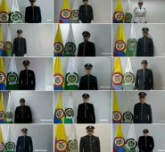 Ceremonia virtual de subtenientes de la policía. Colprensa