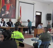El secretario de Gobierno Departamental Juan Felipe Corzo, el alcalde, Humberto Pisciotti y el comandante de la Policía, mayor, Hernán Herrera presidieron el consejo de seguridad. Roberto Ospino