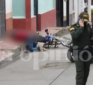 En el barrio El Llano Echávez, sicarios mataron a un motociclista.  Cortesía